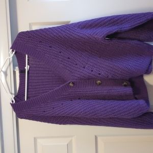 Purple chunky sweater